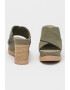 UGG Papuci wedge de piele intoarsa Abbot - Pled.ro