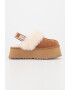 UGG Saboti slingback flatform din piele intoarsa Funkette - Pled.ro