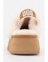 UGG Saboti slingback flatform din piele intoarsa Funkette - Pled.ro