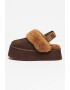 UGG Saboti slingback flatform din piele intoarsa Funkette - Pled.ro