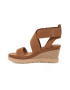 UGG Sandale-espadrile de piele intoasa cu velcro Ileana - Pled.ro