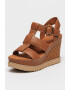 UGG Sandale wedge de piele Abbot - Pled.ro