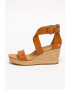 UGG Sandale wedge de piele Hylda - Pled.ro