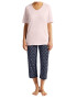 Uncover by Schiesser Pijama cu pantaloni capri - Pled.ro