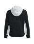 Under Armour Hanorac cu fermoar si maneci raglan pentru fitness Rival - Pled.ro