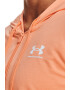 Under Armour Hanorac din amestec de lyocell cu fermoar pentru fitness Rival - Pled.ro