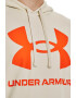 Under Armour Hanorac din fleece cu imprimeu logo si maneci raglan pentru fitness Rival - Pled.ro