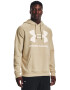 Under Armour Hanorac din fleece cu imprimeu logo si maneci raglan pentru fitness Rival - Pled.ro