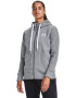 Under Armour Hanorac din material fleece cu fermoar pentru fitness Rival - Pled.ro