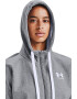 Under Armour Hanorac din material fleece cu fermoar pentru fitness Rival - Pled.ro