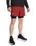 Under Armour Pantaloni scurti cu aspect 2in1 si buzunare oblice pentru alergare Launch - Pled.ro