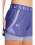 Under Armour Pantaloni scurti lejeri cu model 2 in 1 pentru fitness Play-Up - Pled.ro