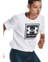 Under Armour Tricou cu logo pentru fitness Live Glow - Pled.ro