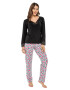 Uniconf Pijama dama din modal PFV55IMP104 - Pled.ro