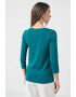 United Colors of Benetton Bluza de bumbac cu decolteu barcuta - Pled.ro