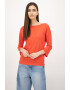 United Colors of Benetton Bluza din in cu decolteu barcuta - Pled.ro