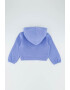 United Colors of Benetton Hanorac crop cu aplicatie din material terry - Pled.ro