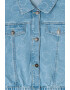 United Colors of Benetton Jacheta crop de denim - Pled.ro