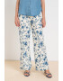 United Colors of Benetton Pantaloni cu model floral si talie inalta - Pled.ro