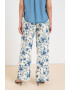 United Colors of Benetton Pantaloni cu model floral si talie inalta - Pled.ro