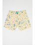 United Colors of Benetton Pantaloni scurti din denim cu imprimeu floral - Pled.ro