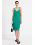 United Colors of Benetton Rochie midi cu decolteu in V - Pled.ro