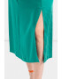 United Colors of Benetton Rochie midi de satin cu slit - Pled.ro