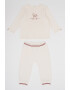 United Colors of Benetton Set de bluza din bumbac si pantaloni sport - Pled.ro