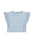 United Colors of Benetton Top crop cu volane Sangallo - Pled.ro