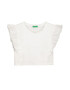 United Colors of Benetton Top crop cu volane Sangallo - Pled.ro