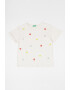 United Colors of Benetton Tricou cu flori brodate - Pled.ro