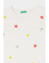 United Colors of Benetton Tricou cu flori brodate - Pled.ro