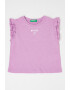 United Colors of Benetton Tricou cu maneci cu volane - Pled.ro