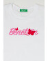 United Colors of Benetton Tricou de bumbac cu imprimeu logo - Pled.ro