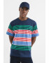 United Colors of Benetton Tricou de bumbac cu model in dungi - Pled.ro