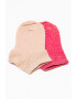 United Colors of Benetton Underwear United of Benetton Underwear Set de sosete 2 perechi cu insertii de fire metalice Maro taupe/Fucsia/Auriu - Pled.ro