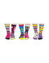 United OddSocks Set de sosete cu imprimeu personalizat - 6 piese - Pled.ro