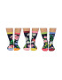 United OddSocks Set de sosete cu imprimeu personalizat - 6 piese - Pled.ro