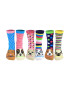 United OddSocks Set de sosete cu imprimeu personalizat - 6 piese - Pled.ro