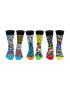 United OddSocks Set de sosete lungi cu imprimeu - 6 piese - Pled.ro