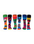 United OddSocks Set de sosete lungi cu imprimeu - 6 piese - Pled.ro