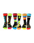 United OddSocks Set de sosete lungi cu imprimeu - 6 piese - Pled.ro