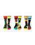 United OddSocks Set de sosete lungi cu imprimeu - 6 piese - Pled.ro