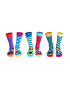 United OddSocks Set de sosete lungi cu imprimeu - 6 piese - Pled.ro