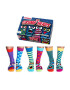 United OddSocks Set de sosete lungi cu imprimeu - 6 piese - Pled.ro