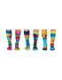 United OddSocks Set de sosete lungi cu imprimeu - 6 piese - Pled.ro