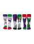 United OddSocks Set de sosete lungi cu imprimeu - 6 piese - Pled.ro