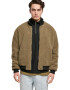 Urban Classics Jacheta din blana shearling sintetica cu guler inalt - Pled.ro