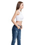 Urban Classics Top crop racerback cu aspect striat - Pled.ro