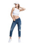 Urban Classics Top crop racerback cu aspect striat - Pled.ro